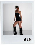 BALENCIAGA ASYMMETRIC MINI DRESS