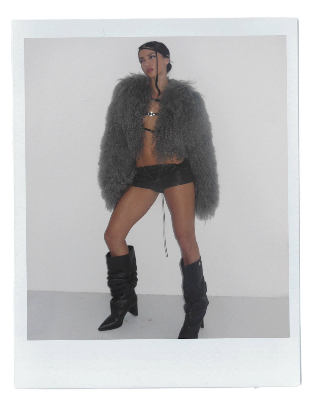 FANCI CLUB CROPPED FUR COAT (NUEVO CON ETIQUETA)