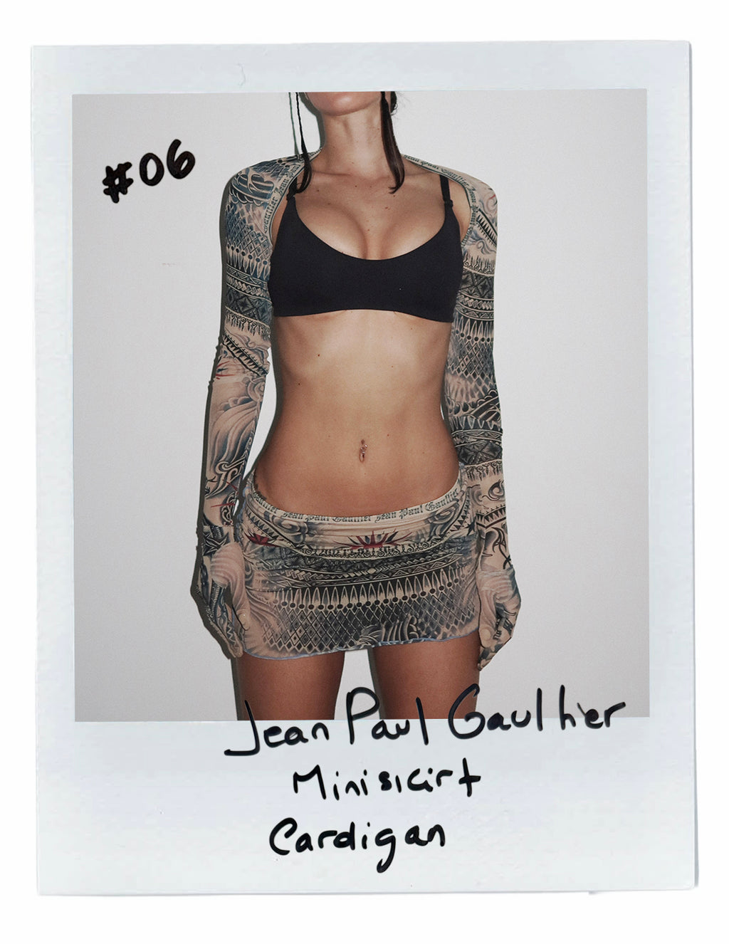 JEAN PAUL GAULTIER MINISKIRT & CARDIGAN