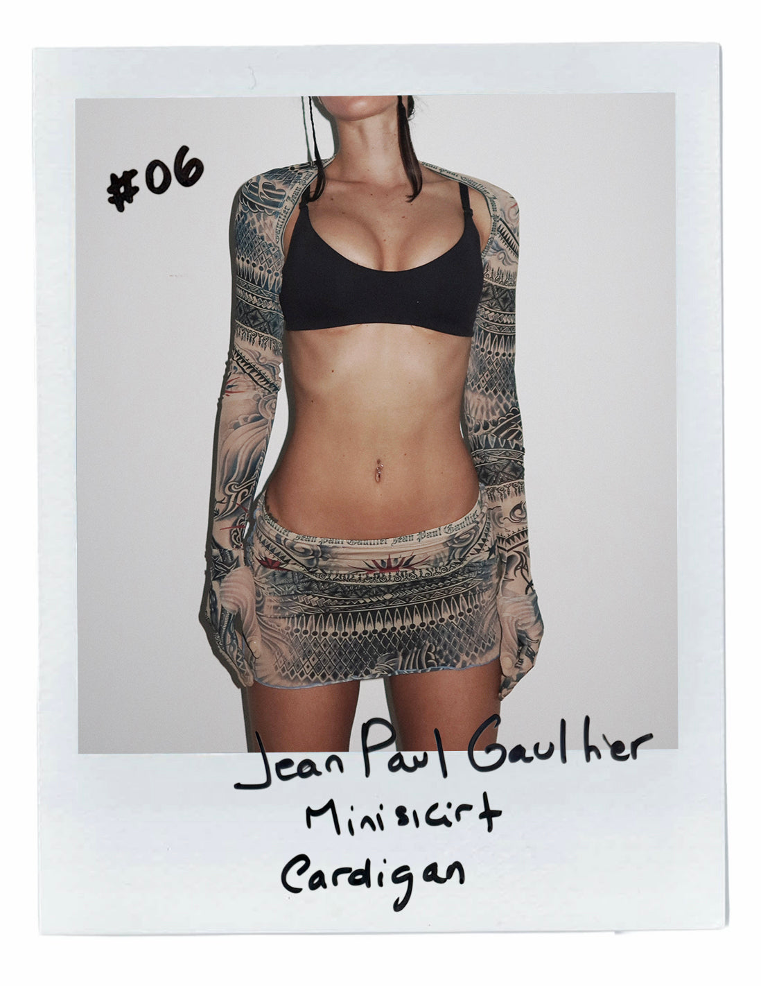 JEAN PAUL GAULTIER MINISKIRT & CARDIGAN