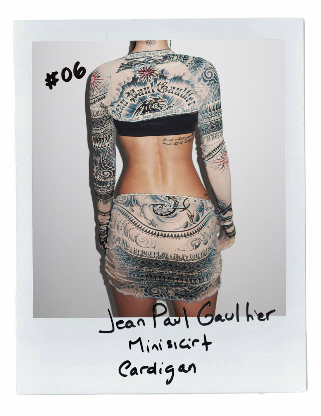 JEAN PAUL GAULTIER MINISKIRT & CARDIGAN
