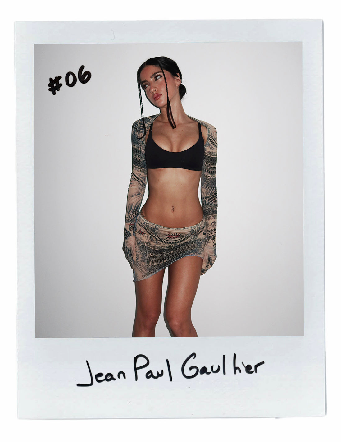 JEAN PAUL GAULTIER MINISKIRT & CARDIGAN