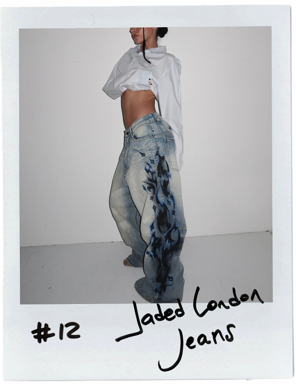 JADED LONDON SPIKE AIRBRUSH XL COLOSSUS JEANS