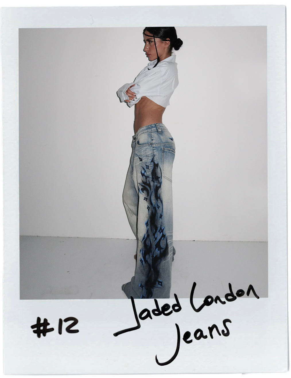 JADED LONDON SPIKE AIRBRUSH XL COLOSSUS JEANS