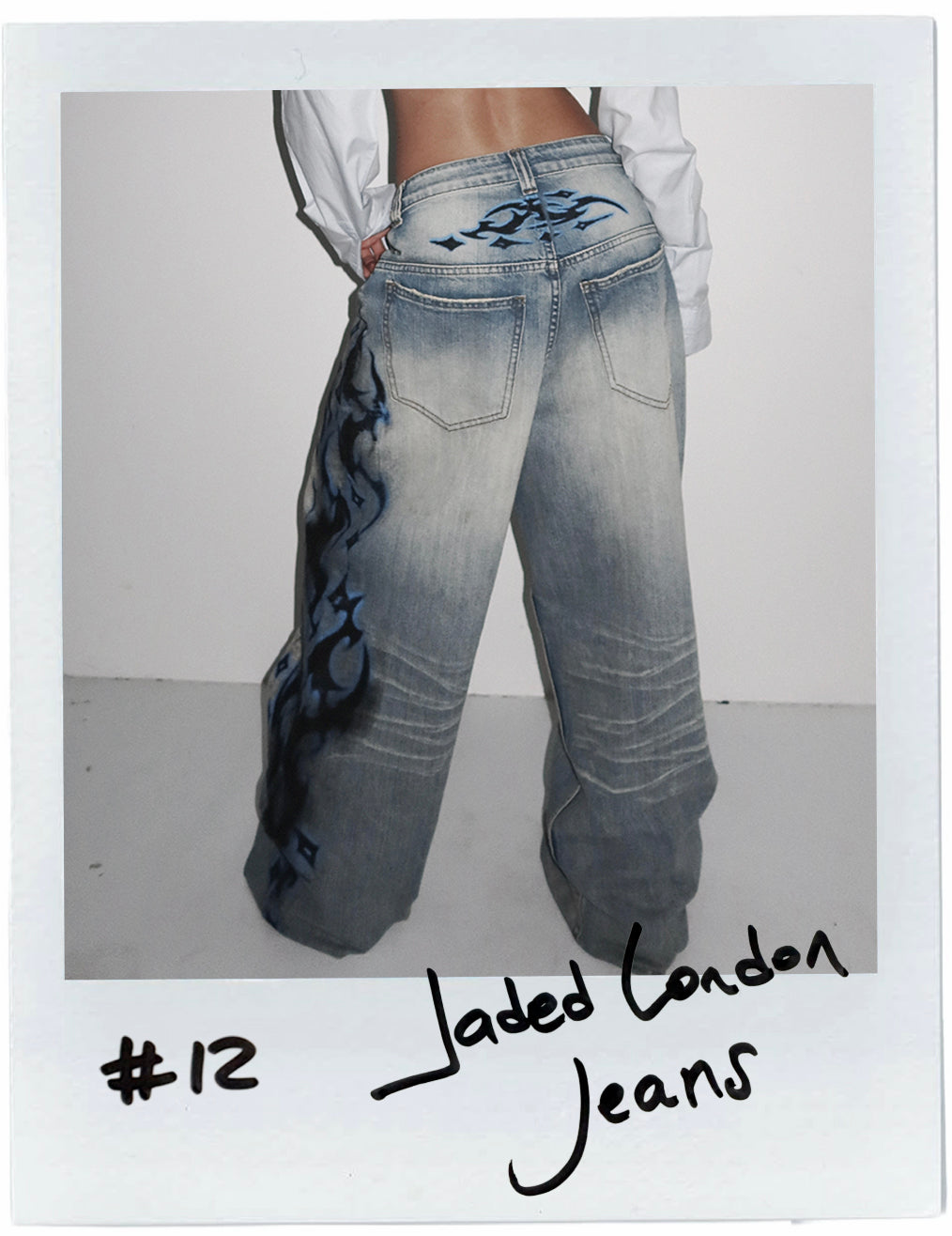 JADED LONDON SPIKE AIRBRUSH XL COLOSSUS JEANS