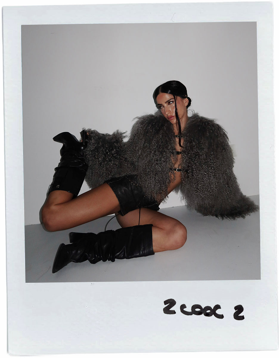 FANCI CLUB CROPPED FUR COAT (NUEVO CON ETIQUETA)
