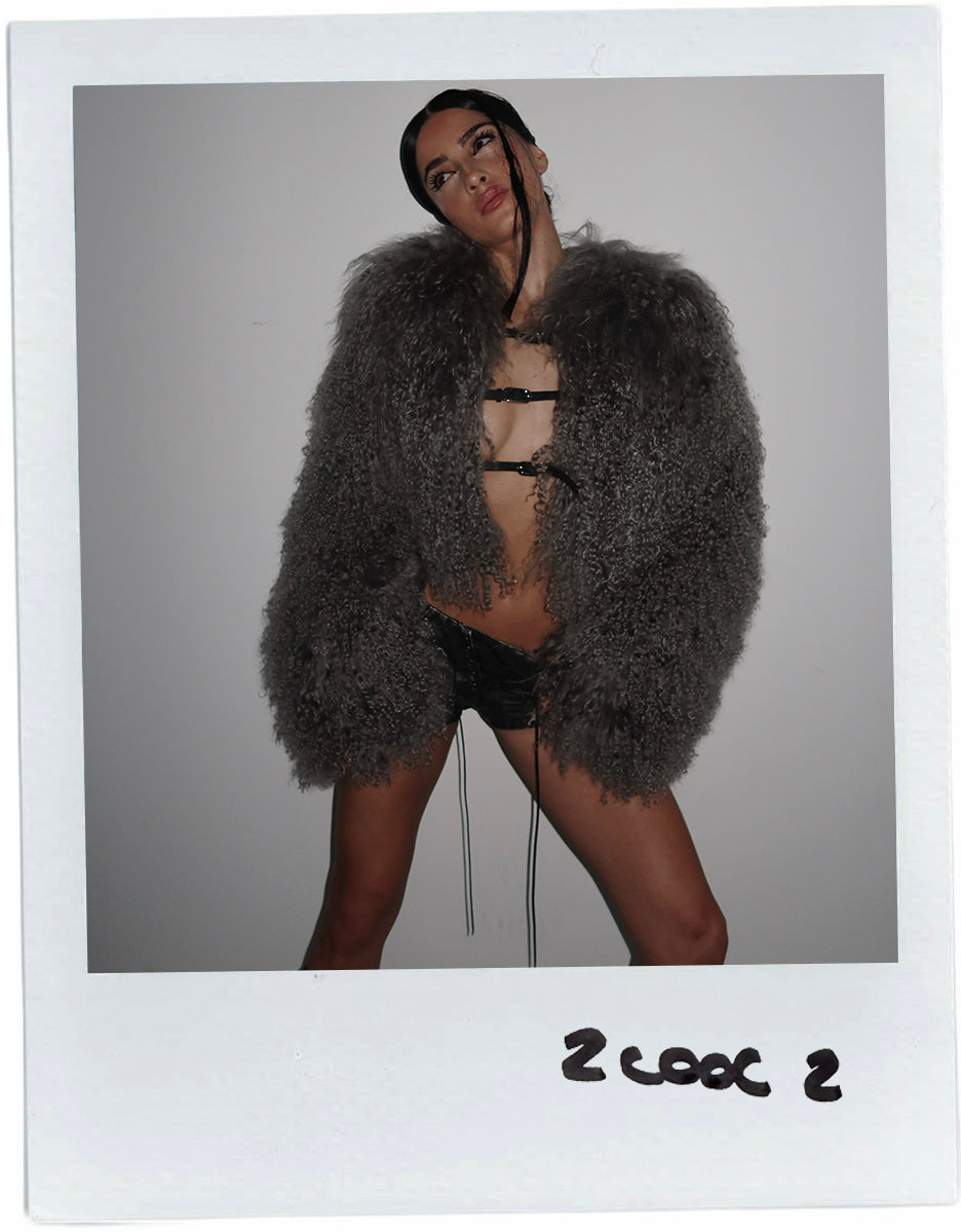 FANCI CLUB CROPPED FUR COAT (NUEVO CON ETIQUETA)