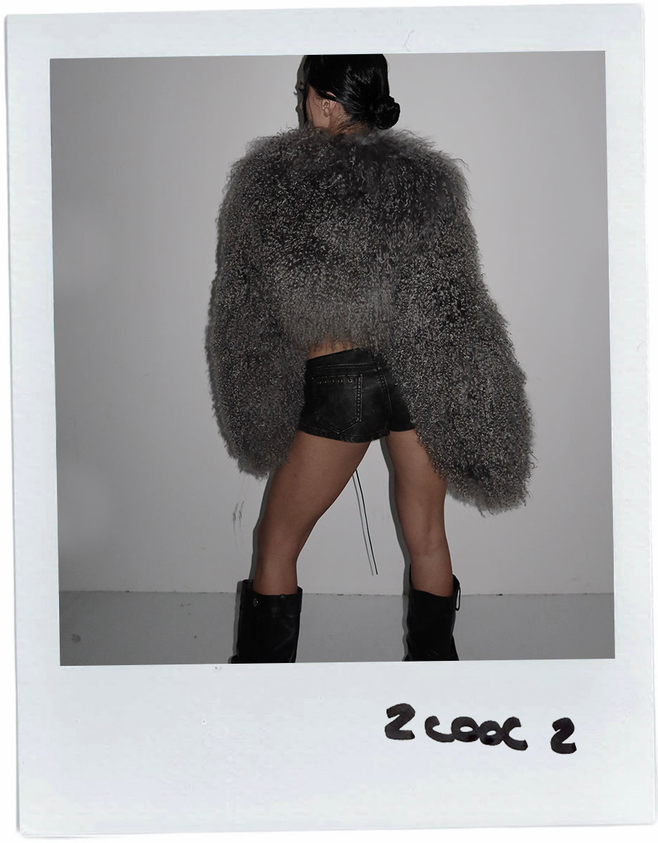 FANCI CLUB CROPPED FUR COAT (NUEVO CON ETIQUETA)