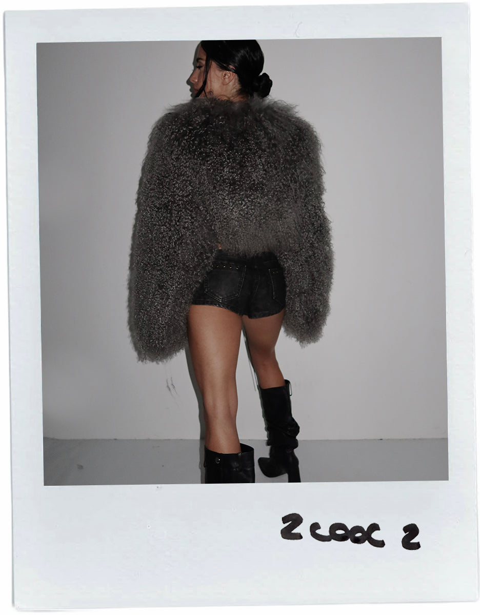 FANCI CLUB CROPPED FUR COAT (NUEVO CON ETIQUETA)