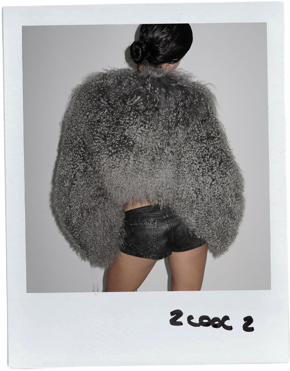 FANCI CLUB CROPPED FUR COAT (NUEVO CON ETIQUETA)