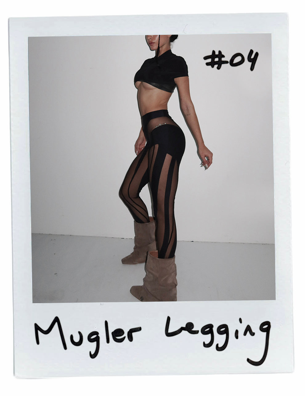 MUGLER MESH LEGGINGS
