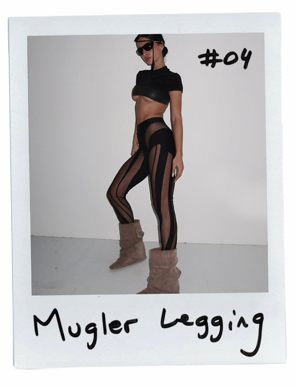 MUGLER MESH LEGGINGS