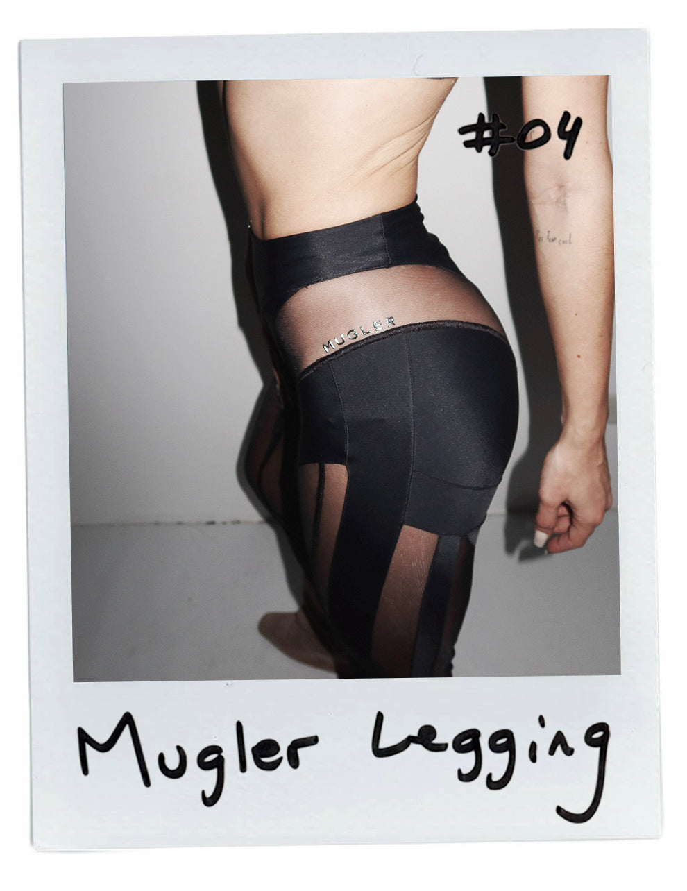 MUGLER MESH LEGGINGS