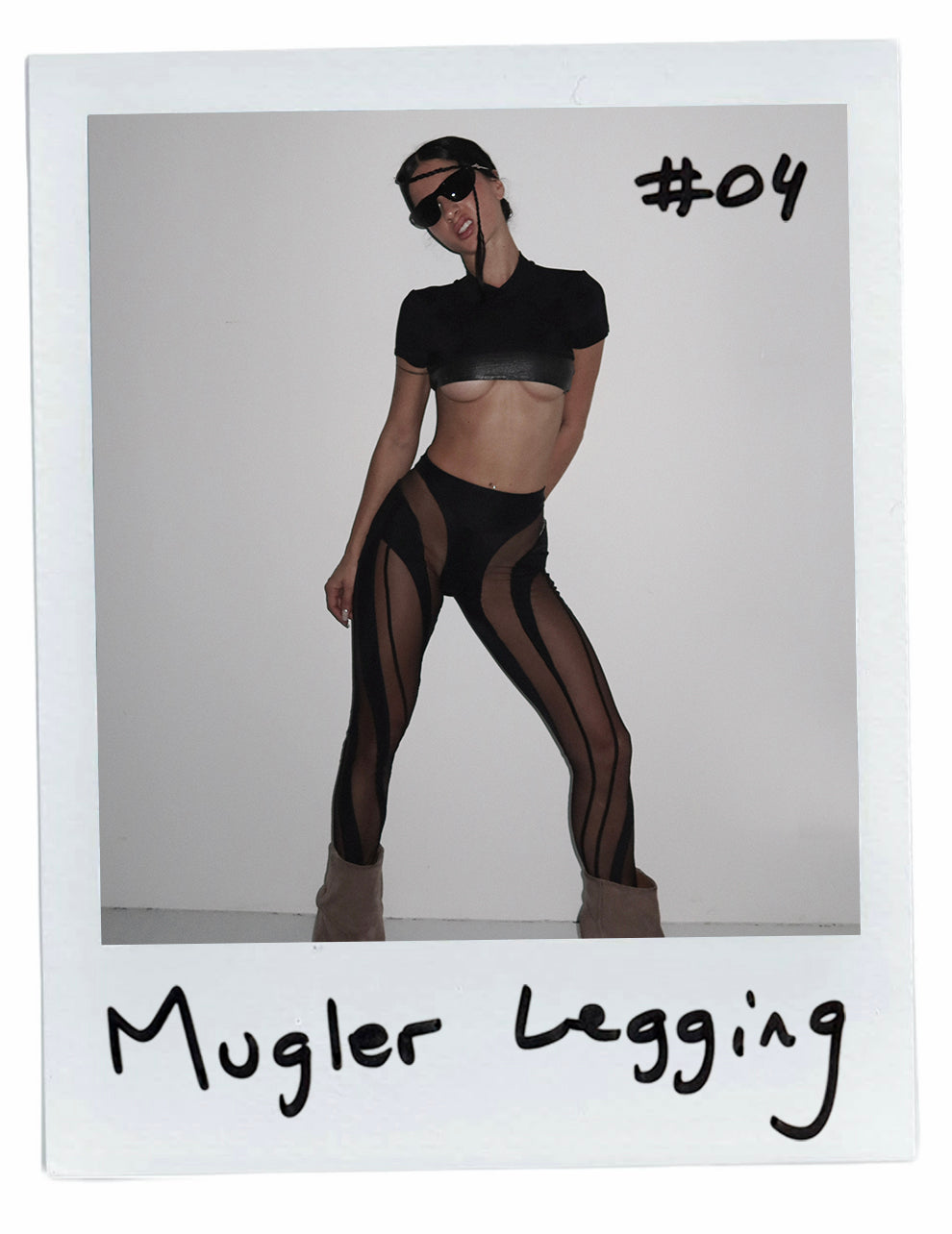 MUGLER MESH LEGGINGS