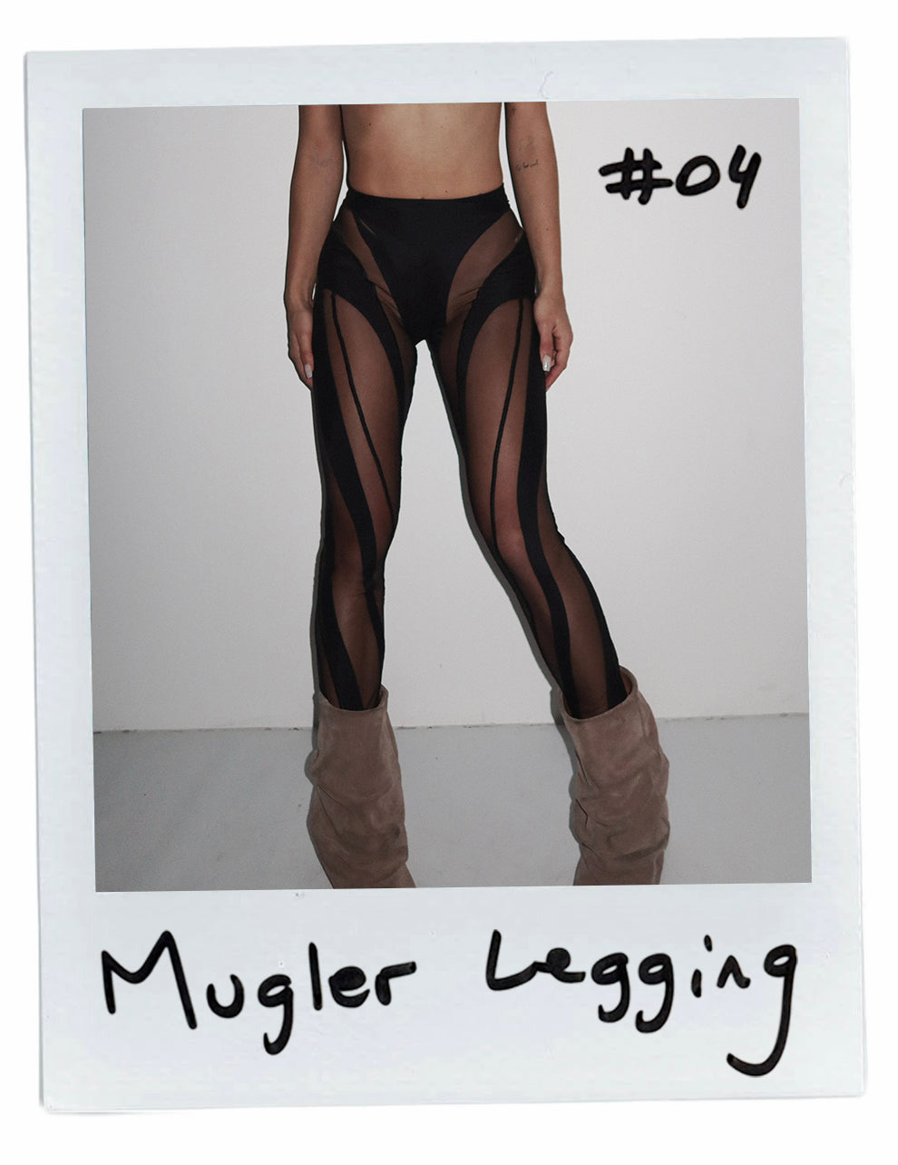 MUGLER MESH LEGGINGS