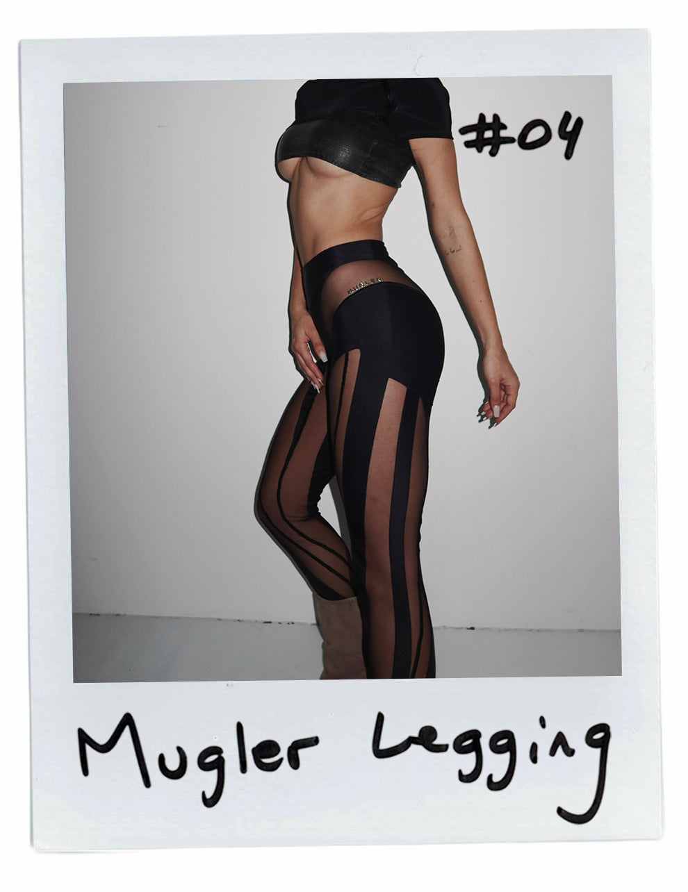 MUGLER MESH LEGGINGS