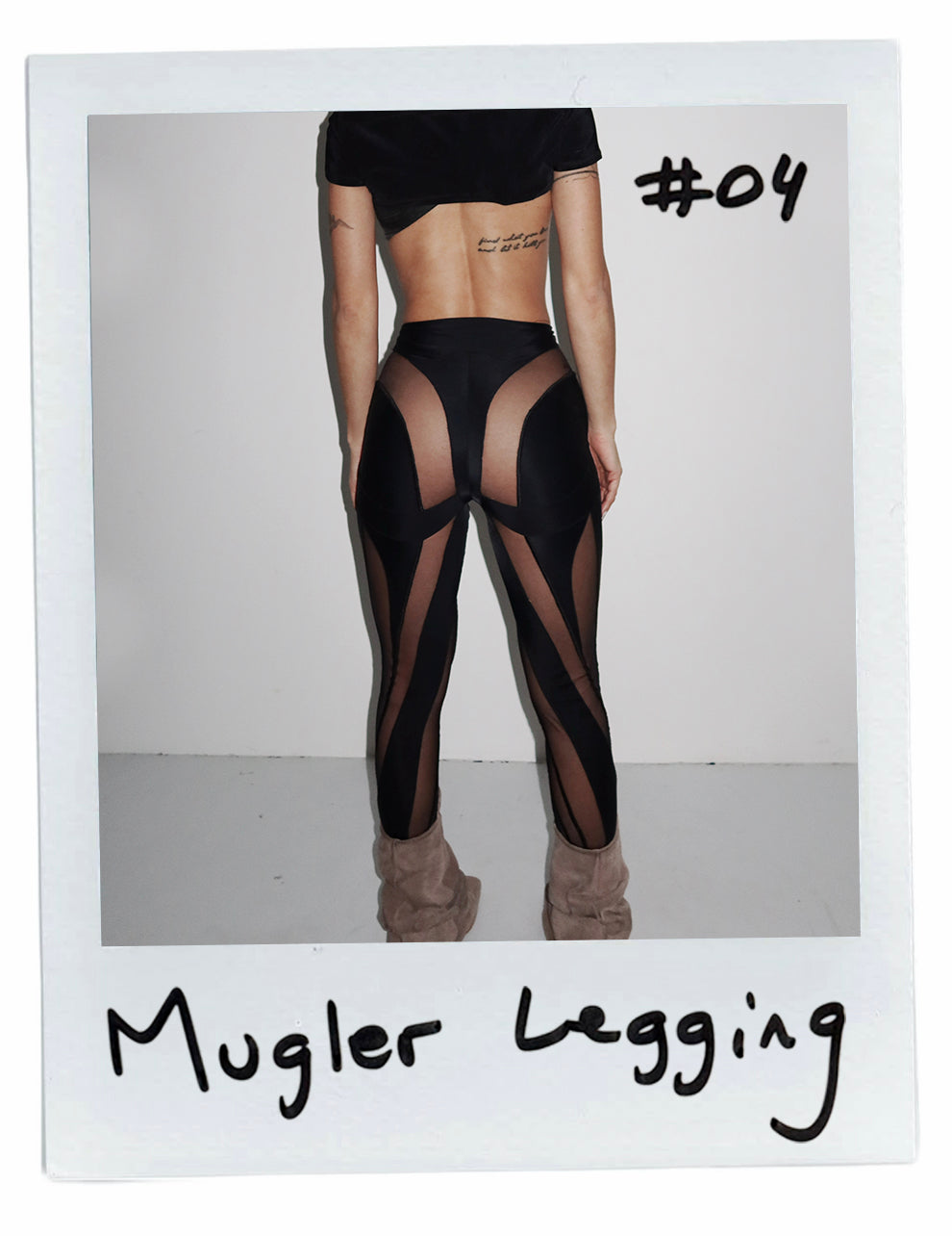 MUGLER MESH LEGGINGS