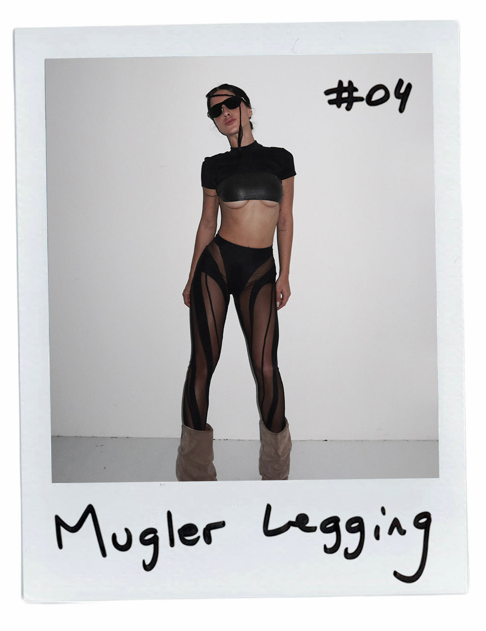 MUGLER MESH LEGGINGS
