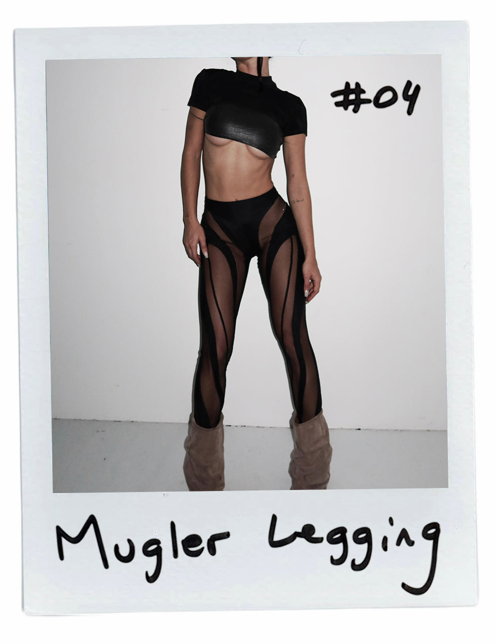 MUGLER MESH LEGGINGS