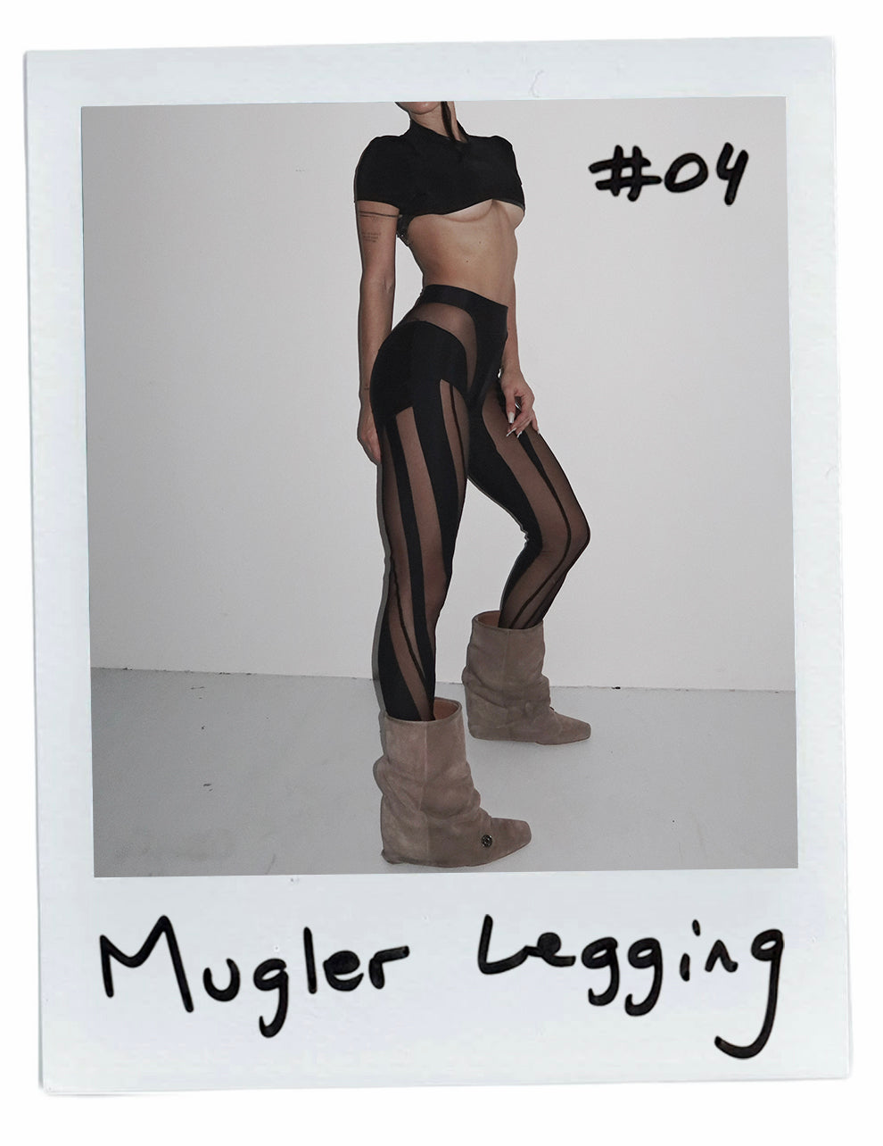 MUGLER MESH LEGGINGS