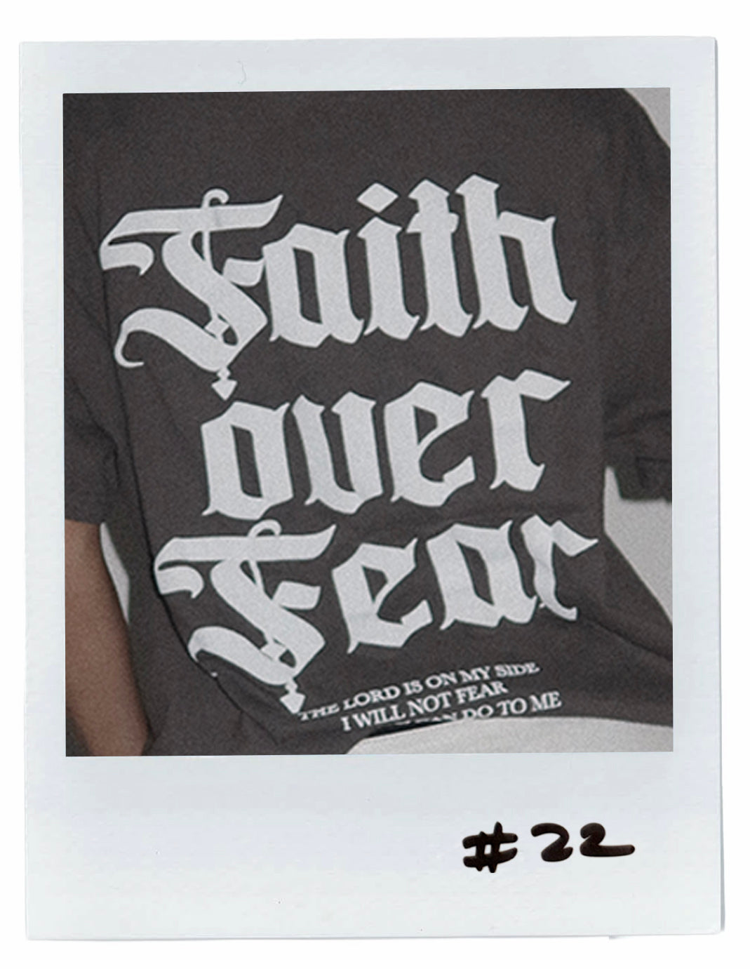 FAITH OVER FEAR TSHIRT (sin uso)