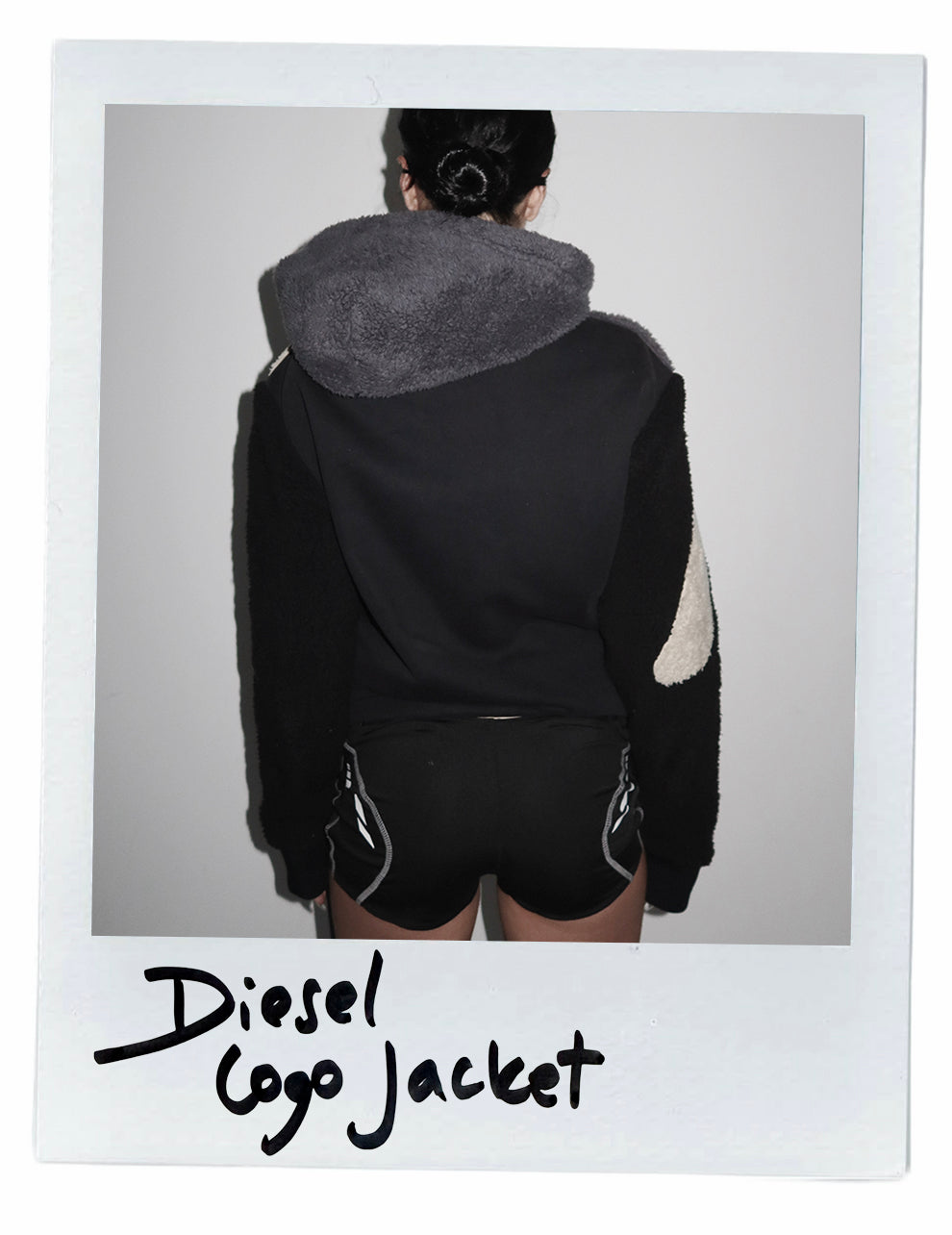DIESEL TEDDY FLEECE LOGO JACKET